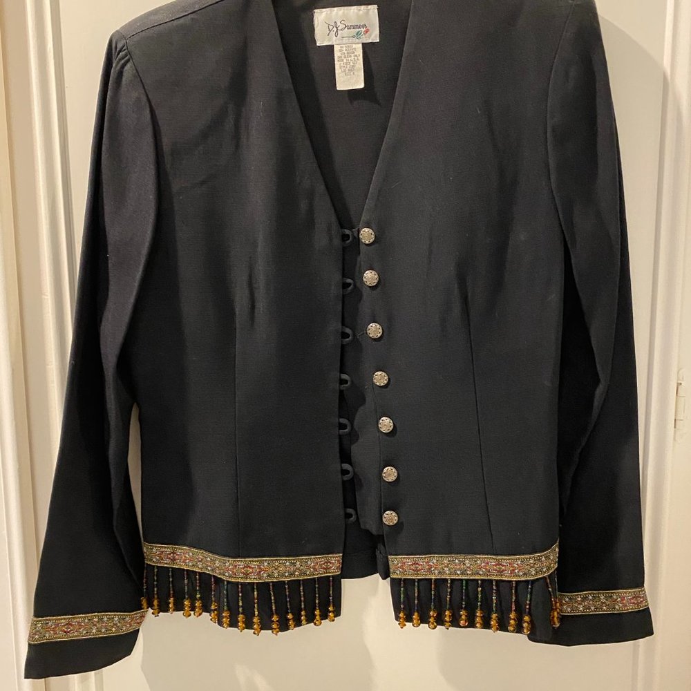Dark Navy Jacket with great detail